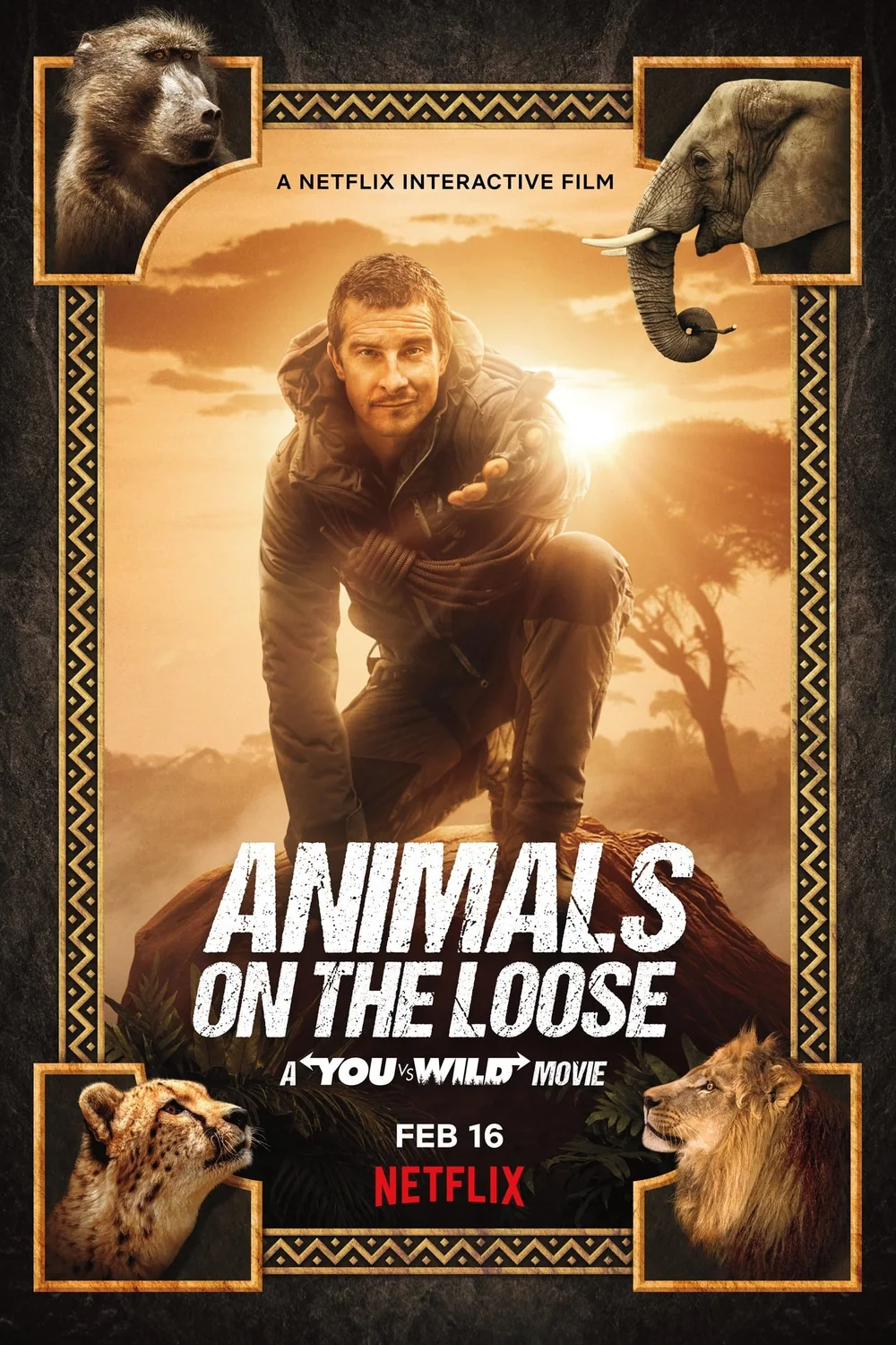 پوستر فیلم Animals on the Loose A You vs Wild Movie